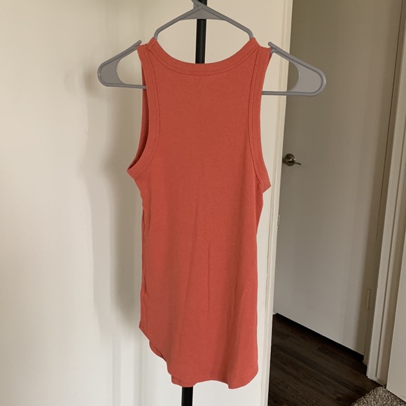 Pink  Ribbed Tank Top - Picture 2 of 3